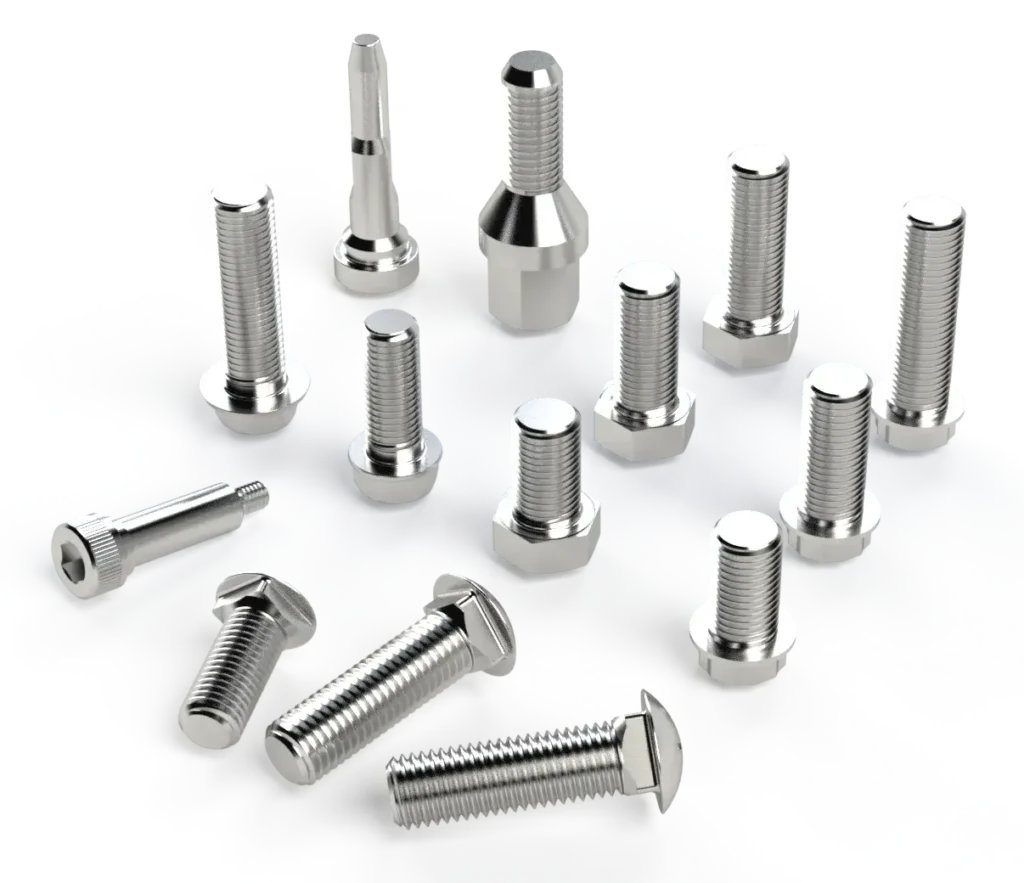 Tornillos y pernos forjados con roscas UNC, UNF y métricas para uso automotriz