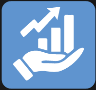 Icono de optimización de costos en manufactura metálica